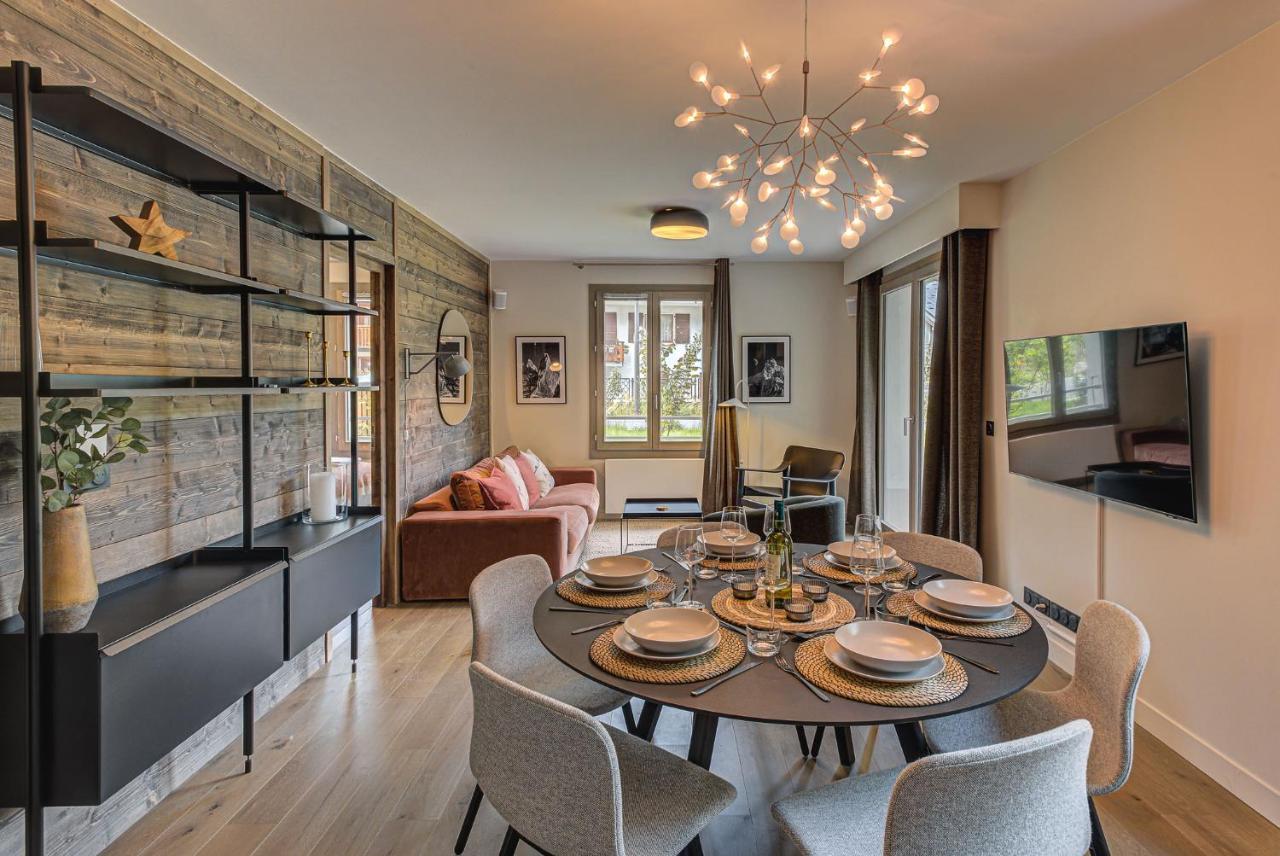White Pearl A05 Modern Apartment Chamonix Alpes Travel Sleeps 4 To 6 Екстер'єр фото